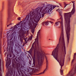 The Lenna image, from 512px resized to 256px